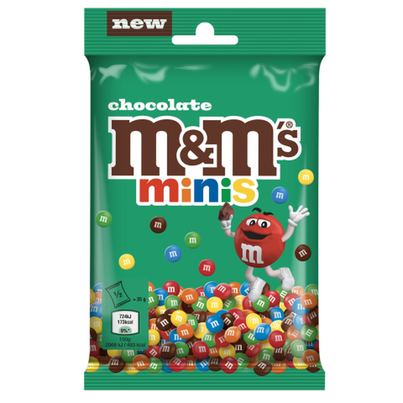 Šokolaadipastillid Minis, M&M'S, 70 g