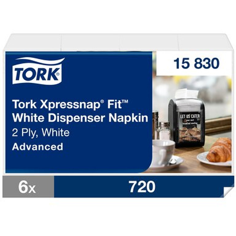 TORK Salvrätikud Xpressnap Fit 6x120tk (2 kihiline, valge)