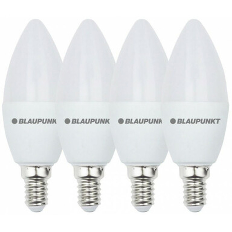 LED lamp E14 595lm 7W 2700K, BLAUPUNKT, 4 tk