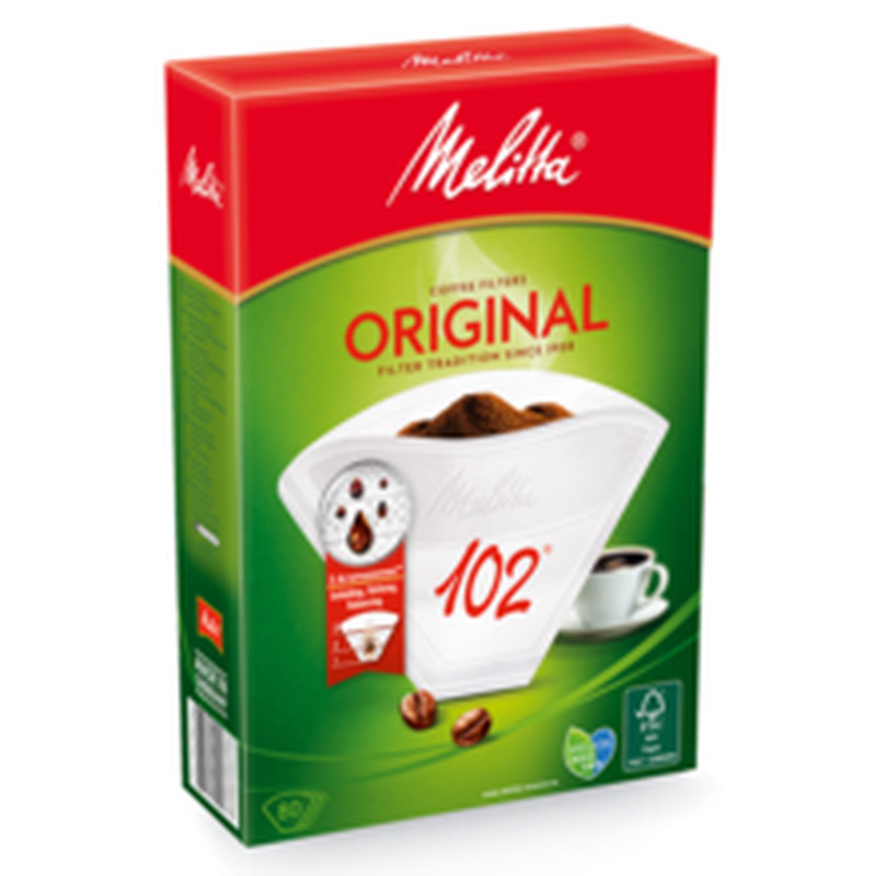 Melitta Kohvifilter 102/80 ,valge