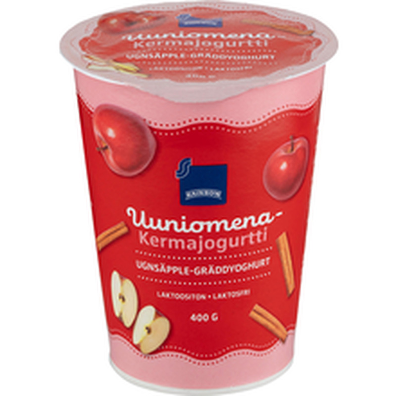 Rainbow õuna-kaneeli-koorejogurt, laktoosivaba, 400g