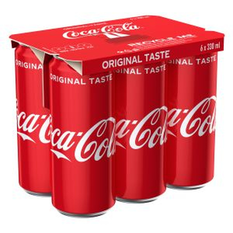 Coca-Cola 6-pakk, COCA-COLA, 6 x 330 ml