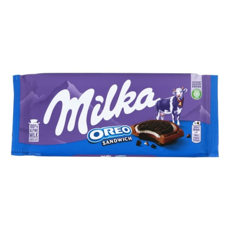 Piimašokolaad Milka Sandwich Oreo 92g