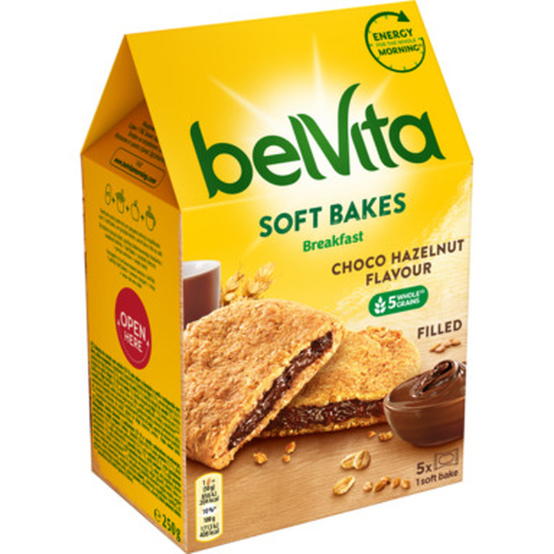 Pehme küpsis šokolaadi täidisega, BELVITA, 250g