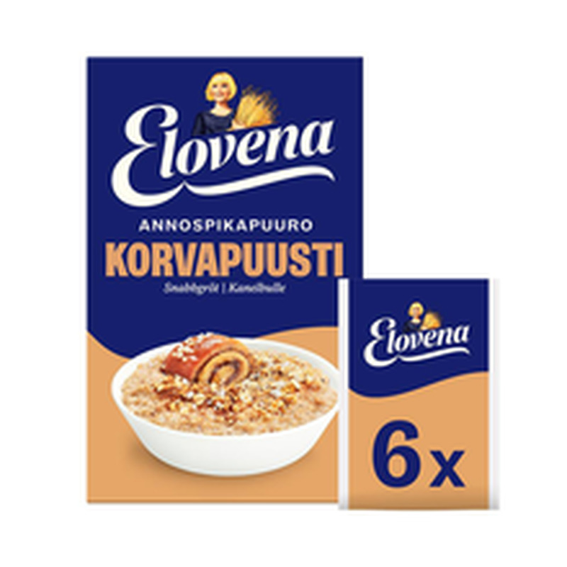 Elovena kaneelisaiamaitseline kiirpuder 6*40g