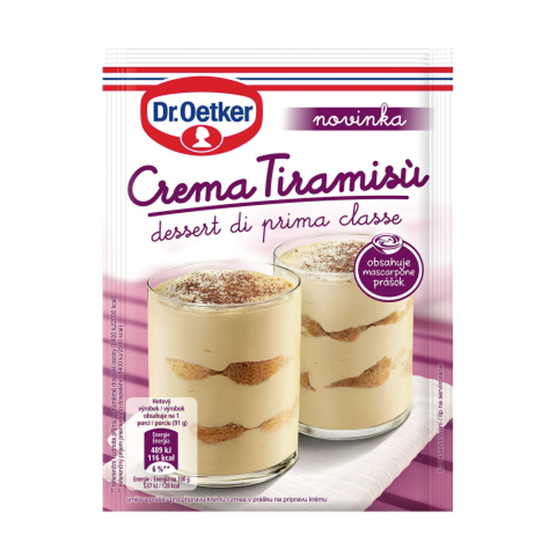 Magustoidupulber Tiramisu kreem Dr.Oetker 63g