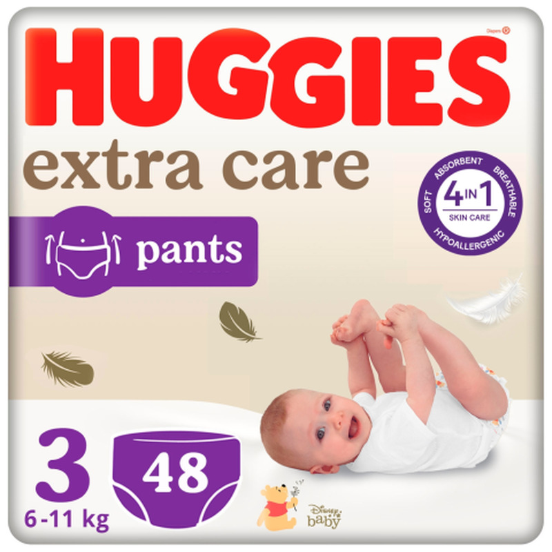 Püksmähkmed Huggies Extra Care 3 6-11kg 48tk