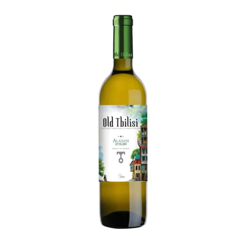 Geograafilise tähisega vein Old Tbilisi Alazani White Semi Sweet Wine 0,75l