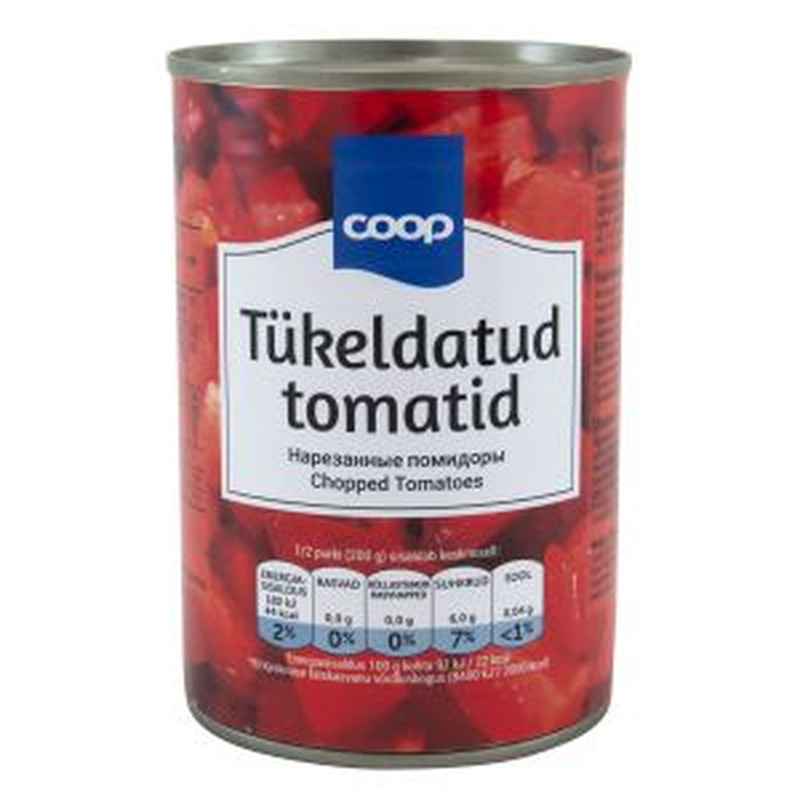 Coop Tükeldatud tomatid 400g