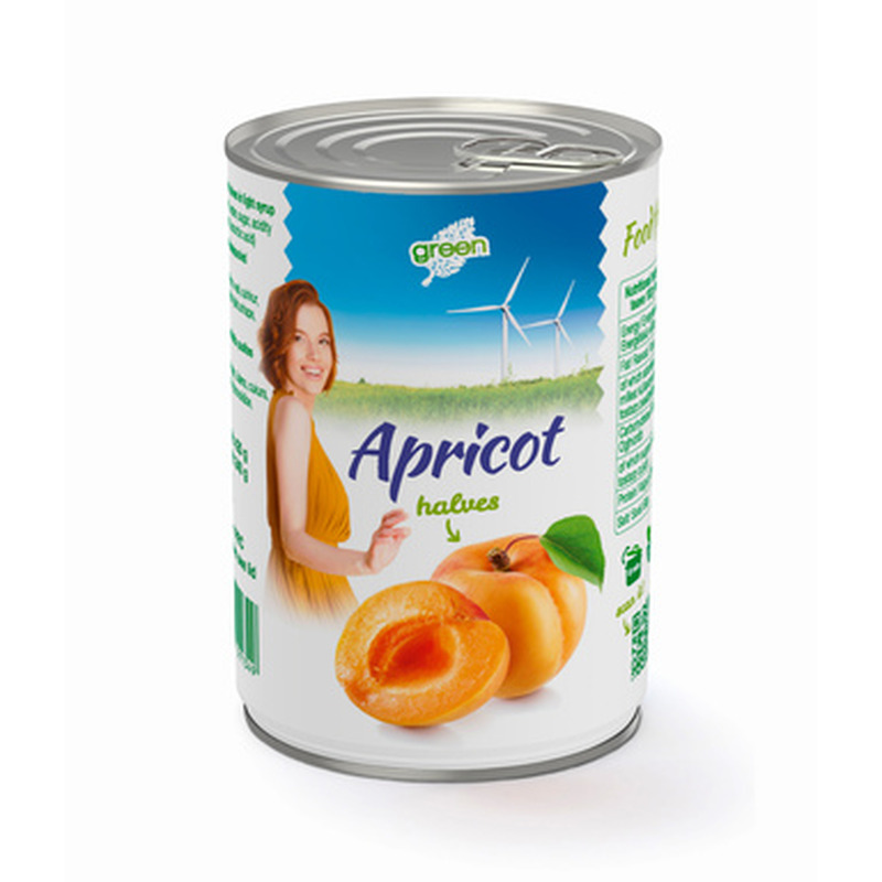 Aprikoosi pooled kooritud, GREEN, 240g neto