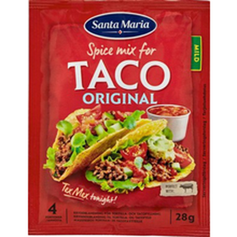 Santa Maria maitseainesegu Tex Mex Taco Spice Mix, 28 g