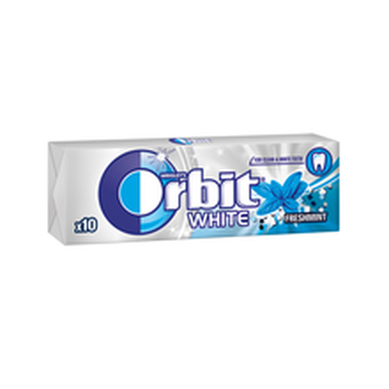 Närimiskumm White Freshmint, ORBIT, 14 g