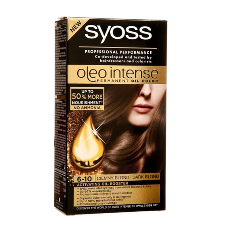 Juuksevärv Syoss oleo intense 6-10 tumeblond