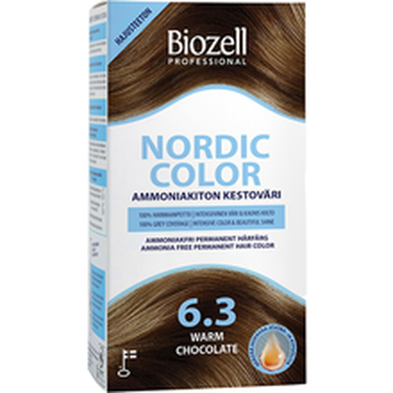 Biozell nordic color püsivärv color shokolaad 6.3