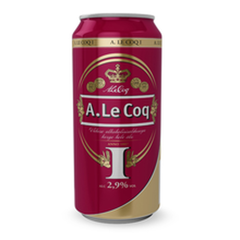 Hele õlu, A. LE COQ, 500 ml purk