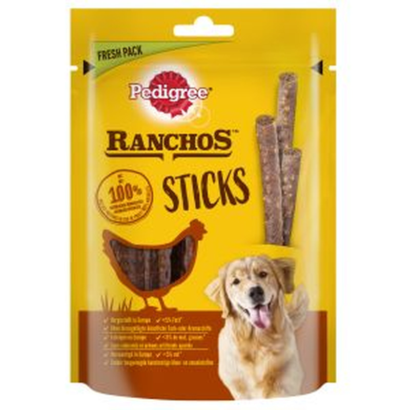 Pedigree Ranchos maius koerale 60g kanamaksa pulga