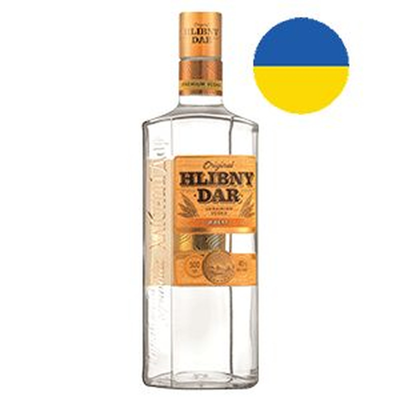 Hlibny Dar Wheat Vodka viin 40% vol 0.5L