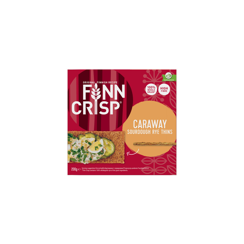 KAST 9 tk! Finn Crisp Caraway köömnemaitselised näkileivad 200g