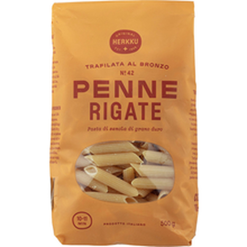 Herkku penne rigate durumjahust pasta 500 g