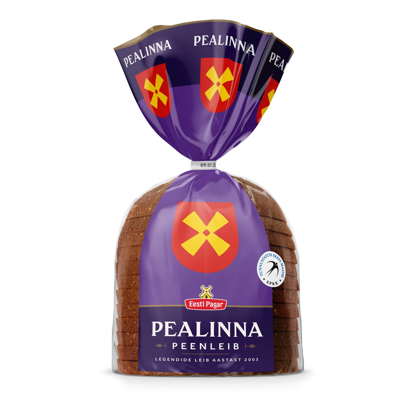 Pealinna peenleib 1/2 viilutatud, EESTI PAGAR, 490 g