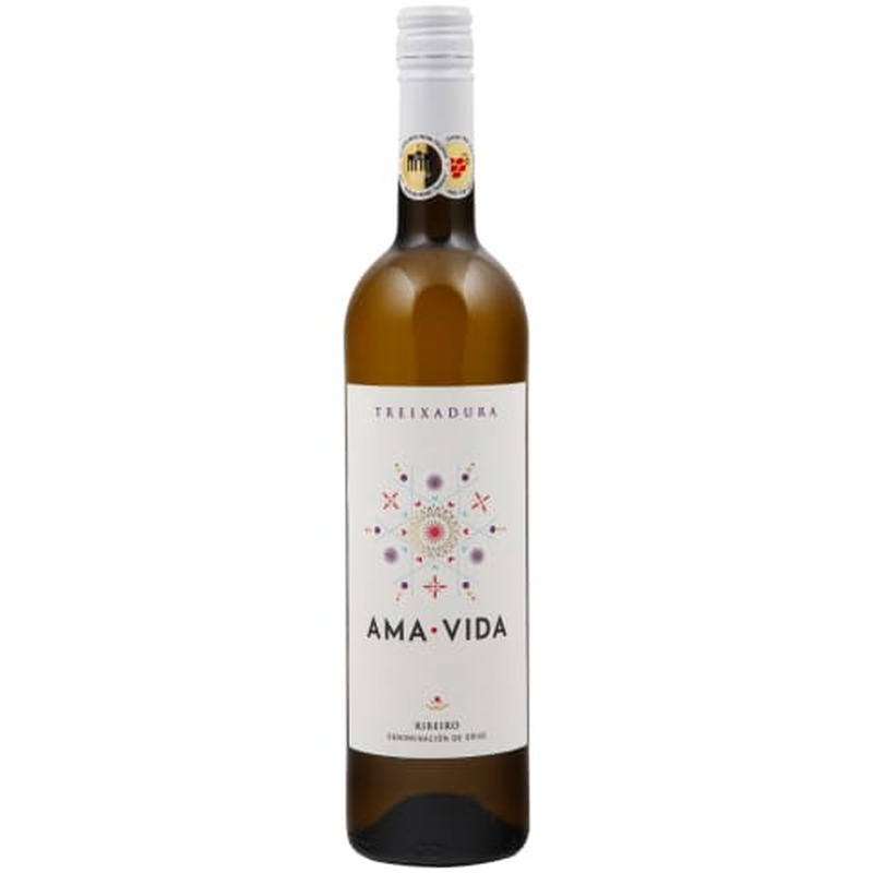 Kaitstud päritolunimetusega vein Amavida Treixadura Ribeiro 12,5%vol 0,75l