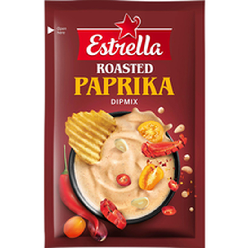 Estrella dipikastmepulber röstitud paprika maitsega 16g