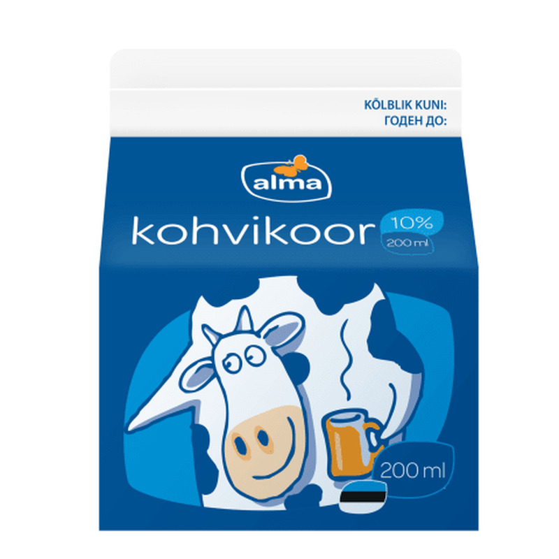 Kohvikoor Alma 10% 200ml