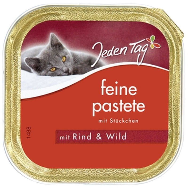 JEDEN TAG Pasteet kassidele veise- ja ulukilihaga 100g