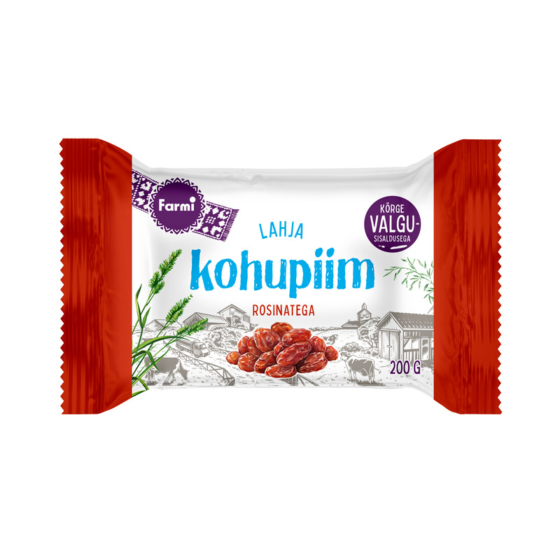 Lahja kohupiim rosinatega, FARMI, 200 g