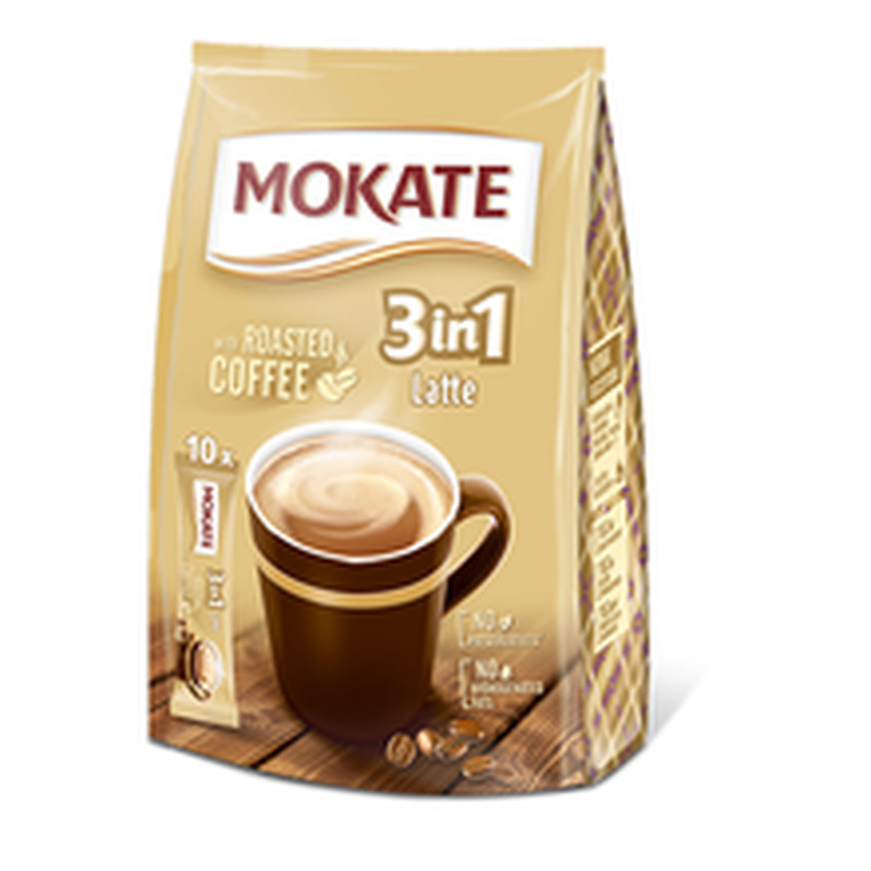 Kohvijook MOKATE 3in1 Latte , kott 15g x 10