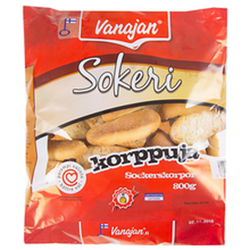 Vanajan laktoosivabad suhkrukuivikud 800 g