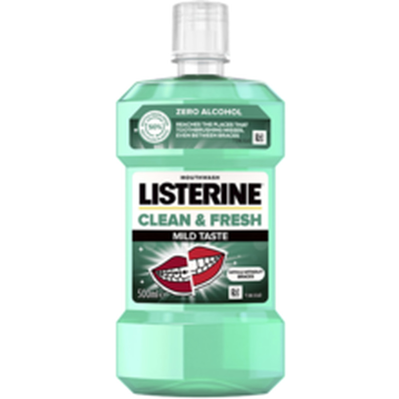 Listerine suuvesi  clean&fresh 500ml