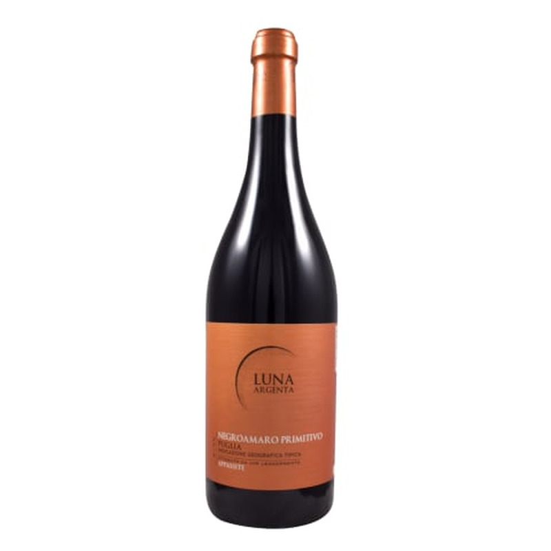 Kuivatatud viinamarjadest valmistatud vein Luna Argenta Appassite Negroamaro Primitivo 14%vol 0,75l