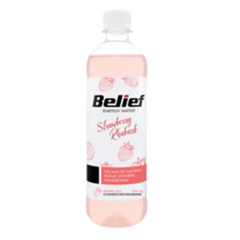 Maasika-raberberi maitseline energiavesi, BELIEF, 530 ml