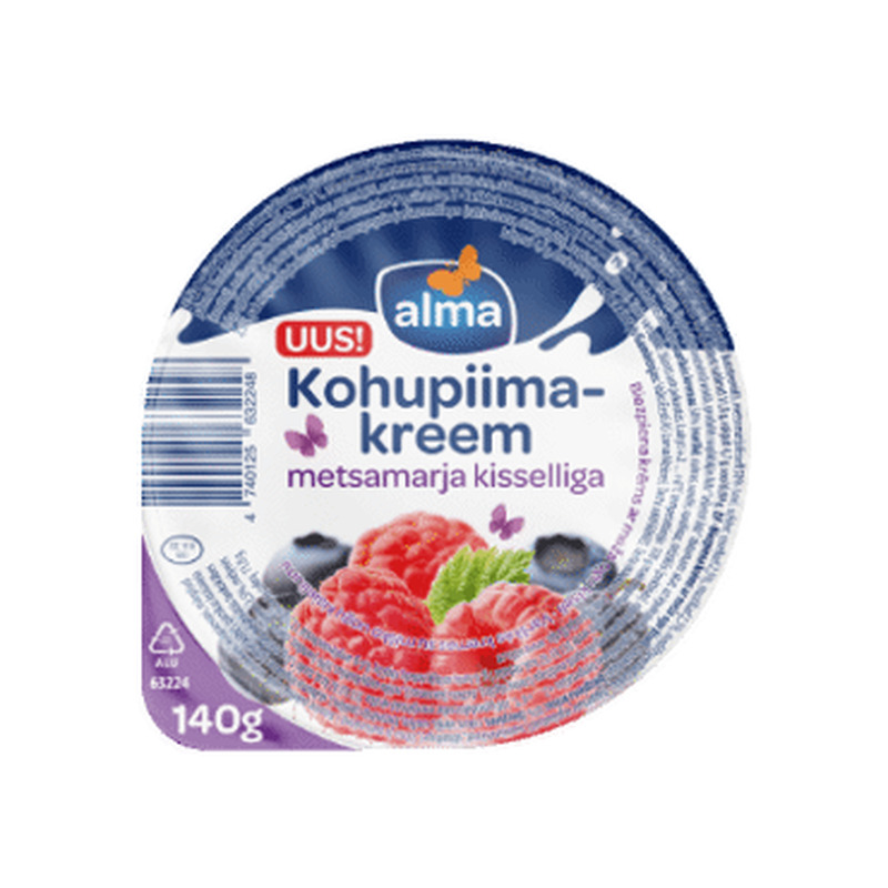 Kohup.kreem ALMA metsamarjakissell, 140g