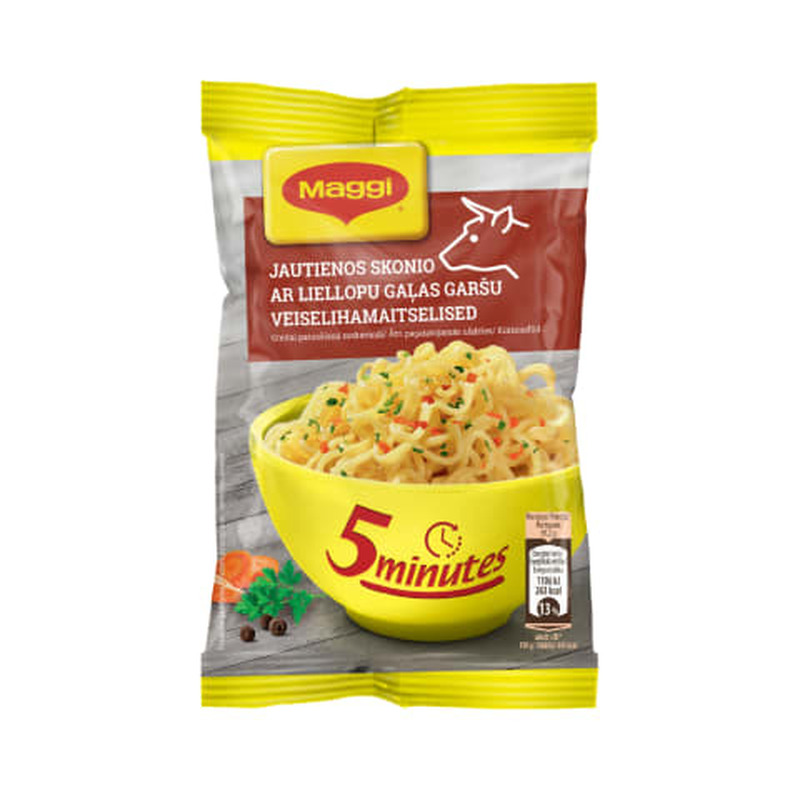 Kiirnuudlid veiselihamaitselised Maggi 59,2g