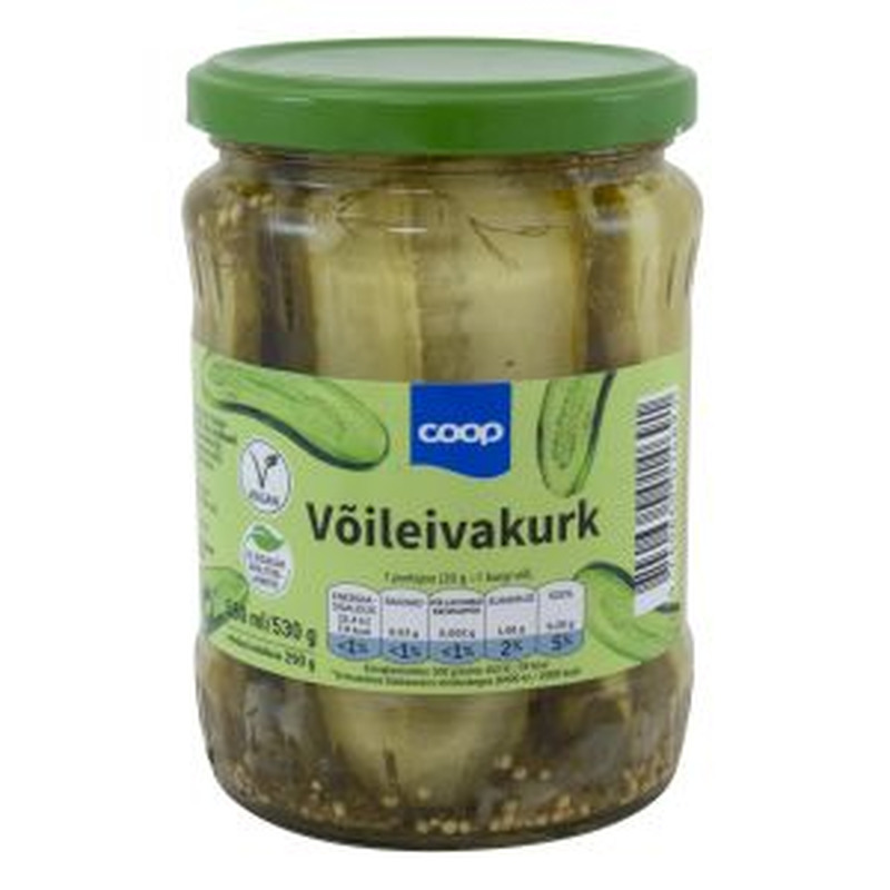 Coop Võileivakurk 530g