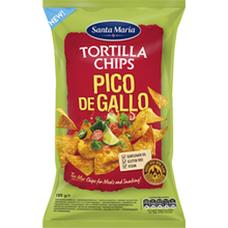 Santa Maria Tortilla Chips Pico de Gallo, maisikrõpsud, 185g