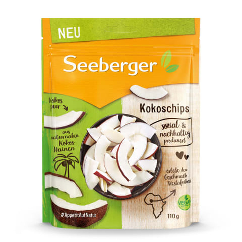 Kookospähkli krõpsud Seeberger 110g