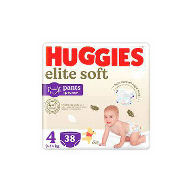 Püksmähkm.HUGGIES EliteSoft4 9-14kg 38tk