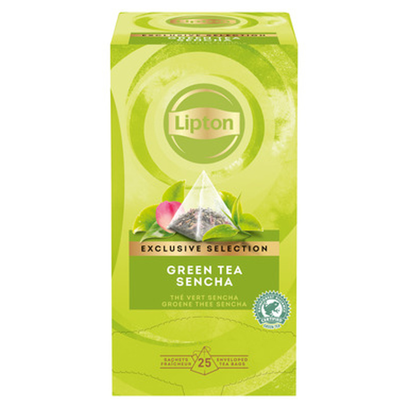 LIPTON Roheline tee 25x1,8g (püramiid, foolium)