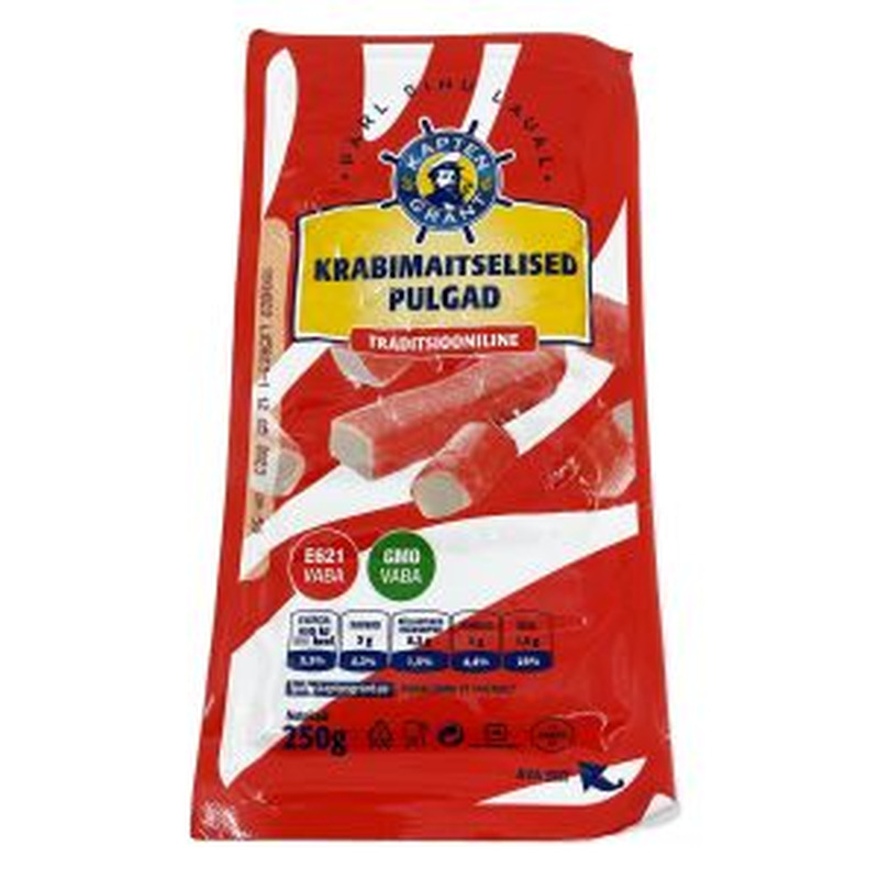 Krabimaitselised pulgad, KAPTEN GRANT, 250 g