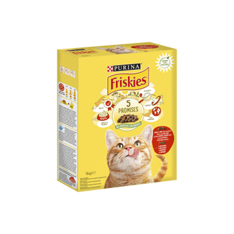 Kassi kuiv.FRISKIES loom&kana&juurv.1kg