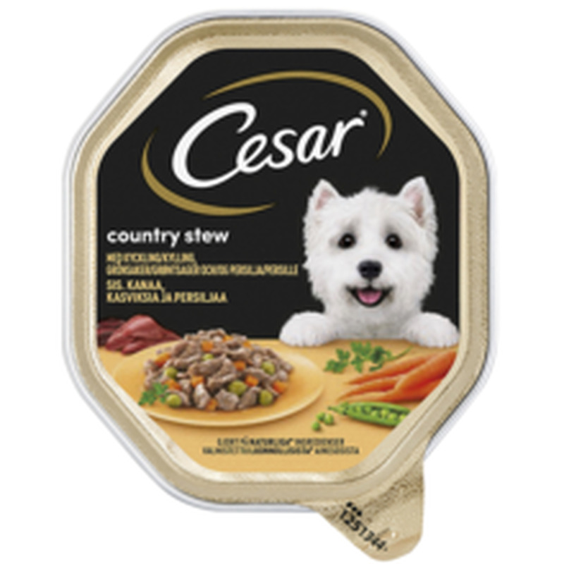 Cesar Country koeratoit linnuliha ja köögiviljadega 150 g