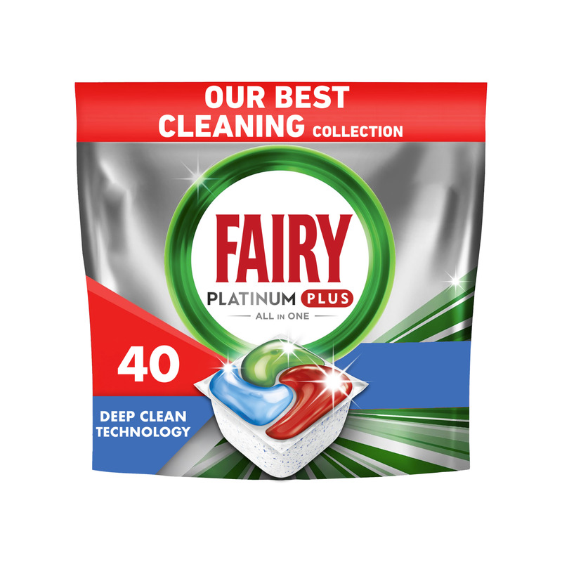 Nõudepesumasina kapslid Platinum+ Deep Clean, FAIRY, 40 tk