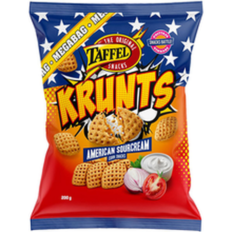 Taffel Krunts American maisikrõpsud hapukoore maitsega 200 g