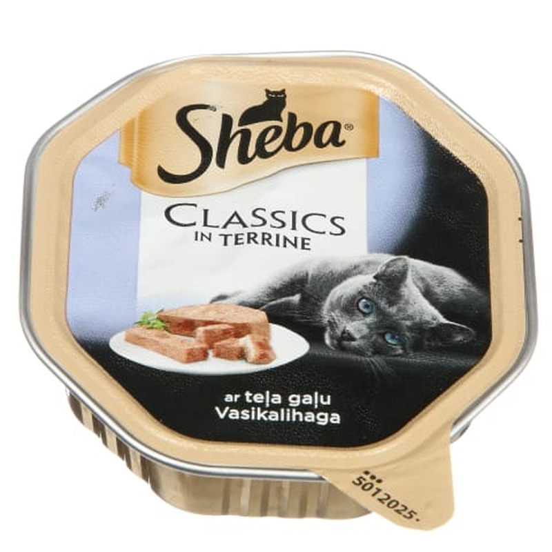 Kiisueine Sheba vasika- ja kanalihaga 85g