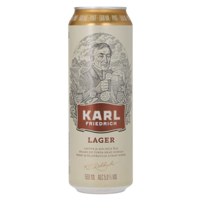 Õlu Karl Friedrich 5%vol 0,568l purk