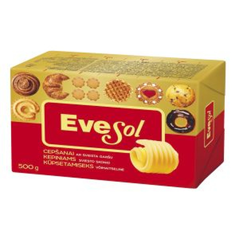 Küpsetusmargariin 72%, EVESOL, 500 g