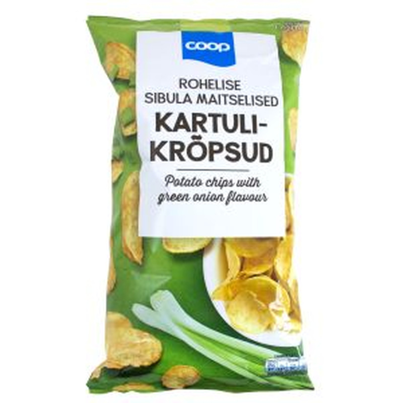 Coop kartulikrõps 200g rohelise sibula maitselised